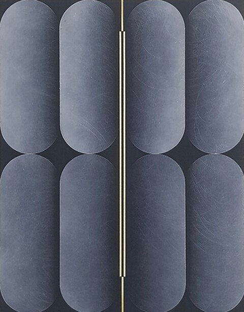 Daniel Behrendt, Layers, 2023, Öl auf Papier, 30 x 23,5 cm