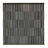Mariano Carrera, vibration participative, 1967, Karton bedruckt, Holz, Seil und Aluminium, Unikat, 50x50x4 cm