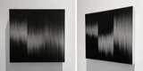Robert Currie, 20,370 cm of black nylon monofilament, 2024, 30x30x5 cm