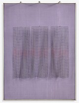 Ivan Contreras-Brunet, ohne Titel, 1972, Gitter, Acryl, Metall, Holz, Unikat, 82x61x12 cm