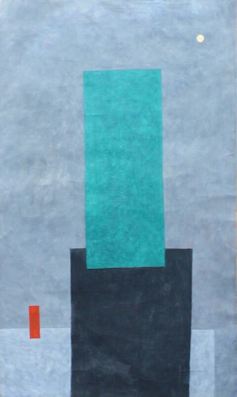 Willi Müller Hufschmid, ohne Titel, ca 1963, Tempera auf Karton, 63,5x37,5 cm