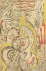 Jeanne Kosnick-Kloss, ohne Titel, ca. 1920, Kohle und Kreide auf Papier, 107x70 cm, Rahmen 114,5x77 cm