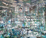 Peter de Graaff - 'How an empty room looks like 4' - acryl oil paint on canvas - 150 x 180 cm