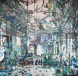 Peter de Graaff - 'How an empty room looks like I' - Acryl-Ölfarbe auf Leinwand - 140 x 145 cm