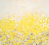 Frederic Paul, Pretty like the Sun Öl, Acryl, Reispapier auf Leinwand, 120 x 130 cm, 2024