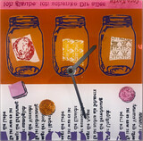 Cora Korte, “for good times…XX”, Hinterglasmalerei, 20 x 20 cm