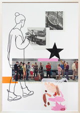 Eisenbahn, 2019, Collage/Mixed Media, 100 x 70 cm, gerahmt