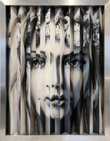 Shades of Her Soul, 2022, Öl auf Paintersboard, 103 x 78,5 cm