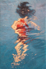 Sigrid von Lintig, Golden Hour I, 2021, Pigmente und Acrylbinder auf Leinwand, 60 x 40 cm