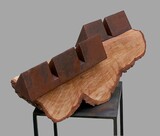 Skulptur, Holz/Stahl, 63 x 26 x 24, 2024