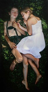 Hänsel und Gretel, oil on canvas, 200 x 105 cm