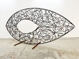 Hedge Eye II (2), Stahl, 302 x 148 x 45 cm, 2025