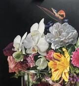 ohne Titel, Öl auf Leinwand, 130 x 130 cm, 2025