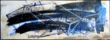 Robert Kabas, Plan, 2010, Acryl, Tusche auf Leinwand, 32x90cm @schäfer+schlehwein