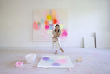 Studioaufnahme Margit Hartnagel mit arising colors 214, © Alexandra Loock