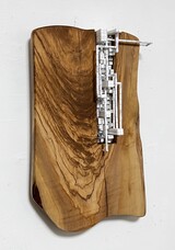 Micheko Katsumi Hayakawa Mind Mining Olive1 2024 Wood paper 2024