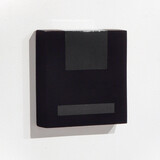Otto Scherer: Quadermodul 3, Keramik, Acryl, Platin, Gold, 24 x 24 x 5cm, Auflage: 5
