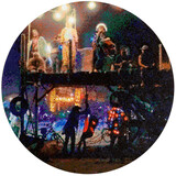 Römer + Römer „The Pier at the Playa“, 2019, Öl auf Leinwand, Ø 110 cm