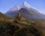 Hiroyuki Masuyama, Der Watzmann No.2 (nach Caspar David Friedrich, 1824), 2023, LED Lightbox, Ed. 5+1, 135 x 170 x 4 cm