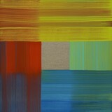 Rupert Eder, Peekaboo, 2025, Öl auf Leinwand, 60 x 60 cm