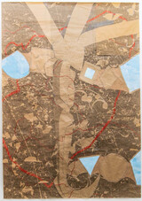 Guido Kucznierz ohne Wege 2020 Tusche Collage Papier 280 x 200 cm