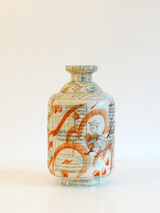 MYRIAM SCHAHABIAN Samowar, 2024 Stoneware, engobe, hand-printed, glazed 42.5 x 23 cm