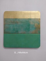 30 x 30 cm - Enkaustik mit Oxidation