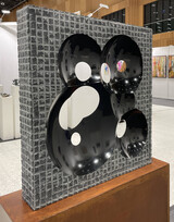 Christoph Jakob, DM_24_01_NA, Serie- Dark Matters | Dunkle Materie Nero As., 90 x 90 x 14 cm, 2024