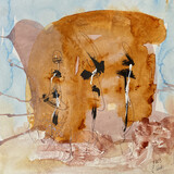 Sidika Kordes, disruption 45, Mischtechnik auf Papier, 30 x 30 cm, 2023