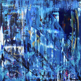 Sabine Klara Lindenstreich, Blueprint 01, Acryl auf Leinen, 140 x 140 cm, 2020