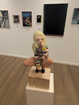 Vividly, Holz farbig gefasst, 2024