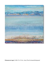 Bruno Kurz Primavera al Lago 1 Acryl, Öl auf Leinwand, Holzpaneel, 70x70cm 2025