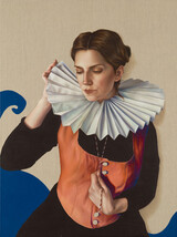 Tales telling tales, 2024, Öl auf Leinwand, 80 x 60 cm