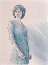 contemplation 80 x 60 cm mischtechnik auf papier auf keilrahmen 2025