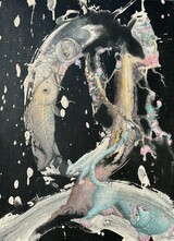 dreaming island,72.5x53cm,mixed media on canvas,2026