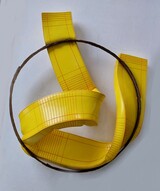 Egon Digon vom Kreise verdreht 103x90x29 cm 2024 limewood lacquered iron