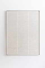 Bau I, 2025, Aluminium auf Leinwand, 90 x 120 cm, gerahmt Inox