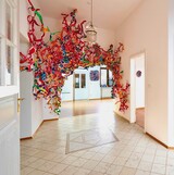 Installation from Julia Sossinka in entrance hall of ARTBASE Wiesbaden