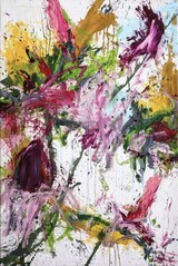 Power, elegance, beauty and vulnerability expressed in few colours and brushstrokes