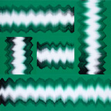 Rotation: Ecriture: Malachita“, 2025, Öl auf Leinwand, 90 x 90 cm