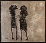 2009 L06,jeder ist anders gestrickt, 160x180cm