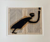 1999, Beistand, Oel über Buchseiten, 50x60cm