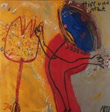 2013 L05, Powerblümchen, Hier und jetzt, 120x120cm 2