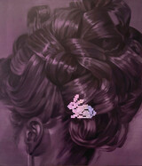 My Vision Ends with the Apple on the Tree, oil and tinted varnish on linen canvas, 160 x 135 cm, oil, tinted virnish on canvas, 2025