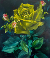 Adore you, 70 x 60 cm, oil, tinted virnish on canvas, 2025