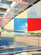 Tegel 2025 160x120x4 Pigment on Wood