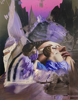 Wo ist dort 190 x 150 cm, 2025, Öl und Acryl auf Leinen