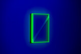 Regine Schumann, "colormirror triangles fibonacci" - 2025 Acrylglas, fluoreszierend, 40 x 25 x 5,8 cm. Schwarzlichtansicht