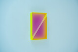 Regine Schumann, "colormirror triangles fibonacci" - 2025 Acrylglas, fluoreszierend, 40 x 25 x 5,8 cm