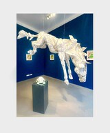 mela diamant da sah ich eon fahles pferd stoffarbeit 210x160x48c, konsum163 contemporary